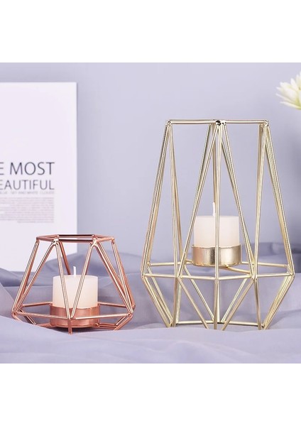 S-Altın Tarzı Iskandinav Işık Lüks Mumluk Altın Demir Mumluk Gül Altın Avrupa Romantik Mum Bardak Masa Dekorasyonu (Yurt Dışından) fırsatları