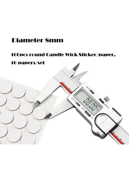 8Mm 10Paples Tarzı Et Düşük Dumanlı Mum Fitilleri Pamuk Özlü Mumlu Fitil Cm Pamuk Özlü Diy Mum Yapımı Ön Mumlu Fitiller (Yurt Dışından)