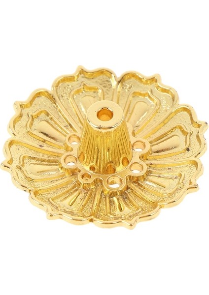 3.8 3.8Cm Altın Stili Yeni 1 Adet Alaşım Tütsü Brülör Çubuk Tutucu Plaka Budizm Lotus Buhurdan Bronz Nasturtium Tütsü Brülör Tütsü Çeşmesi (Yurt Dışından)