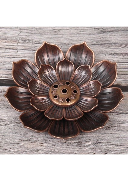 3.8 3.8Cm Altın Stili Yeni 1 Adet Alaşım Tütsü Brülör Çubuk Tutucu Plaka Budizm Lotus Buhurdan Bronz Nasturtium Tütsü Brülör Tütsü Çeşmesi (Yurt Dışından)