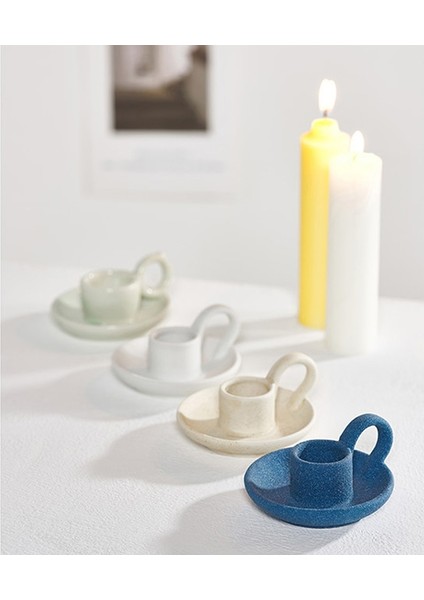 Resim Stili Olarak Seramik Iskandinav Mumluk Mum Basit Geometrik Bardak Şeklindeki Ev Dekorasyon Mumluk Ev Ev Seramik Süsler (Yurt Dışından) fiyatları