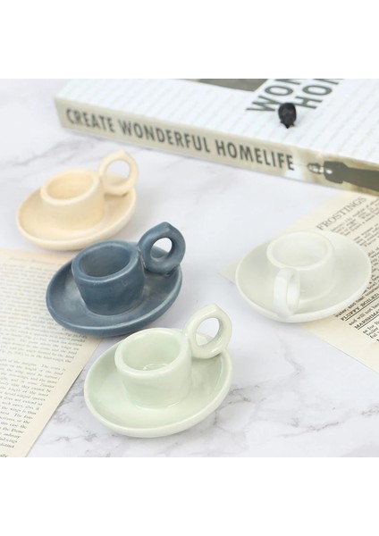 Resim Stili Olarak Seramik Iskandinav Mumluk Mum Basit Geometrik Bardak Şeklindeki Ev Dekorasyon Mumluk Ev Ev Seramik Süsler (Yurt Dışından) indirimleri