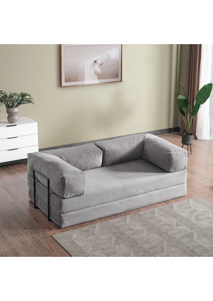 Lounge Aktivite Koltuğu Çok Amaçlı Koltuk Yatak Gri