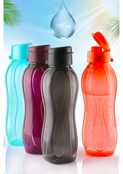 Eco Kolay Kapak Bpa Içermeyen Su Matarası - Su Şişesi 750 ml