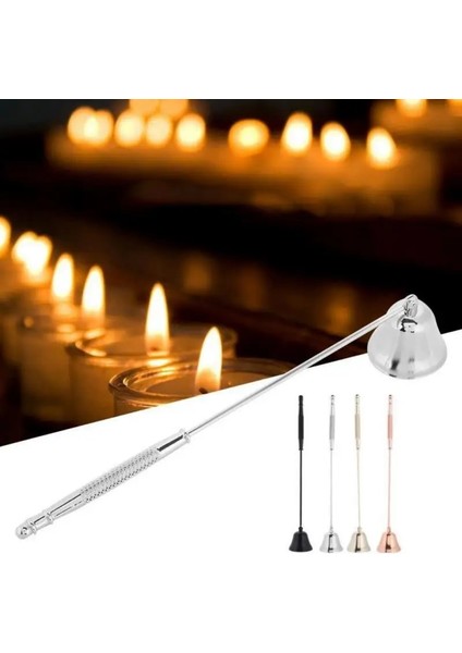 No.1 Tarzı Paslanmaz Çelik Mum Sniffer Set Fitiller Ev Aleti Uzun Saplı Çan Söndürücü Çakmak Mum Giyotin Aksesuarları Dekorasyon (Yurt Dışından) modelleri