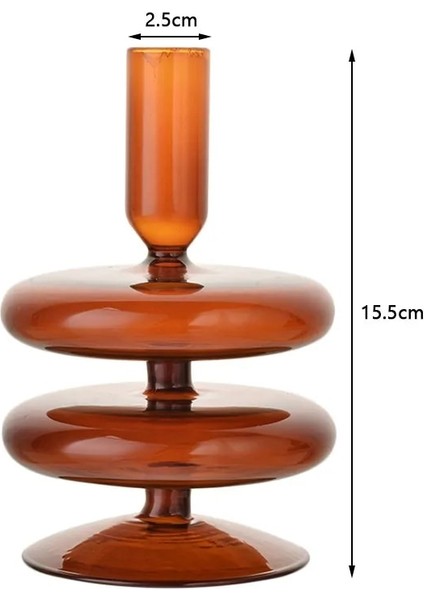 No.15 Tarzı Iskandinav Cam Mumluk Konik Mumluklar Ev Düğün Odası Dekorasyon Için Şamdanlar Parti Cam Vazo Masa Kitaplık (Yurt Dışından)
