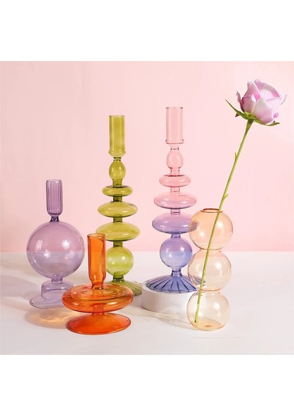 No.15 Tarzı Iskandinav Cam Mumluk Konik Mumluklar Ev Düğün Odası Dekorasyon Için Şamdanlar Parti Cam Vazo Masa Kitaplık (Yurt Dışından) fiyatları