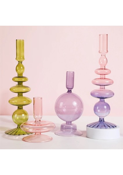 No.15 Tarzı Iskandinav Cam Mumluk Konik Mumluklar Ev Düğün Odası Dekorasyon Için Şamdanlar Parti Cam Vazo Masa Kitaplık (Yurt Dışından) fırsatları