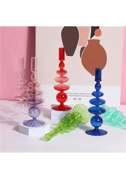 No.15 Tarzı Iskandinav Cam Mumluk Konik Mumluklar Ev Düğün Odası Dekorasyon Için Şamdanlar Parti Cam Vazo Masa Kitaplık (Yurt Dışından) indirimleri