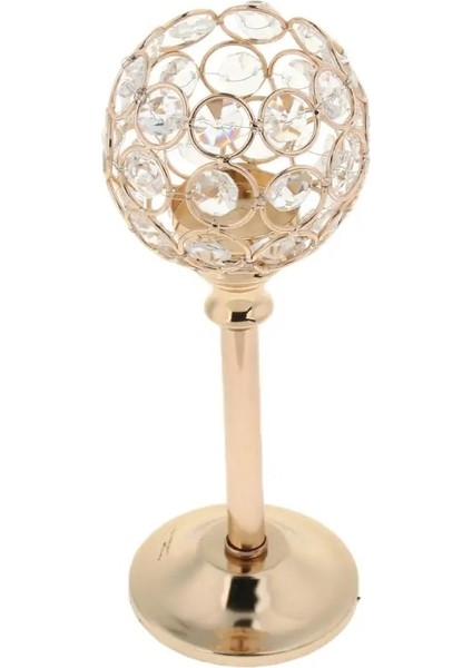 Altın M Stili Mozaik Kristal Düğün si Şamdan Mum Çay Işık Tutucu Etkinlikler Için Standı Düğün Ev Partisi Dekoru Gümüş Altın (Yurt Dışından)