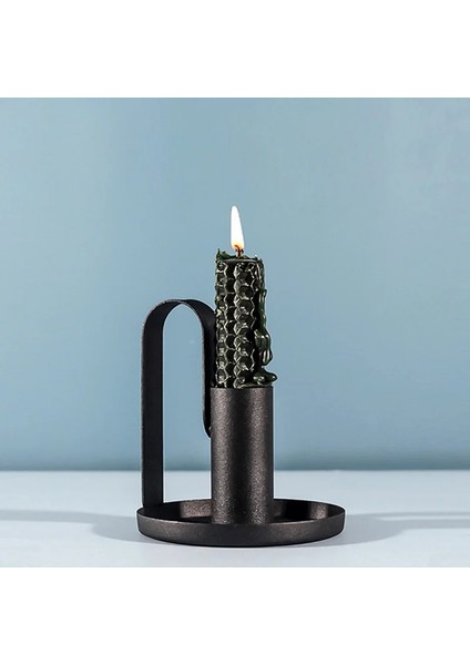 Stilb Stili S Beden Demir Siyah Şamdan Mumluklar Ayağı Düğün Dekorasyon Parti Festivali Portavelas Şamdan Sanat Ev Dekorasyonu (Yurt Dışından) indirimleri