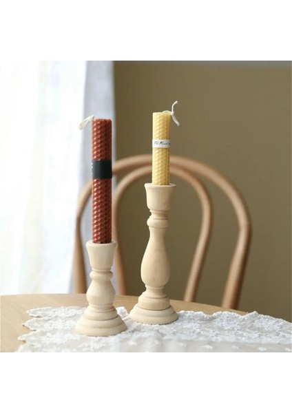 Koyu 17X6Cm Stili 3 Boyutlu Ahşap Eski Şamdanlar Masa Mumluk Ev Düğün Dekorları Ahşap Mumluklar Dekorasyon (Yurt Dışından) indirimleri