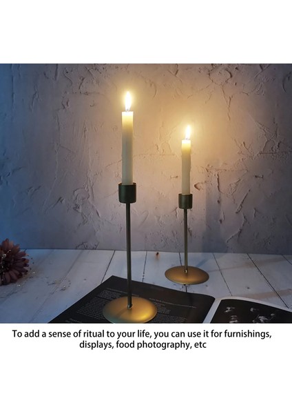 Altın Tarzı Mple Modern Ev Ferforje Yemek Masası Mumluk Düz Renk Metal Şamdan Masaüstü Dekor Ev Ofis Için (Yurt Dışından) fırsatları