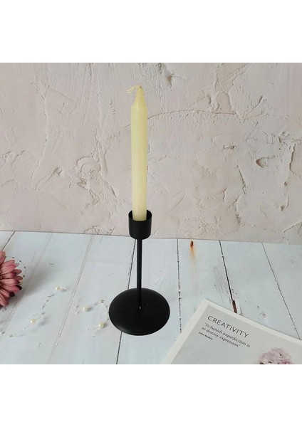 Altın Tarzı Mple Modern Ev Ferforje Yemek Masası Mumluk Düz Renk Metal Şamdan Masaüstü Dekor Ev Ofis Için (Yurt Dışından) indirimleri