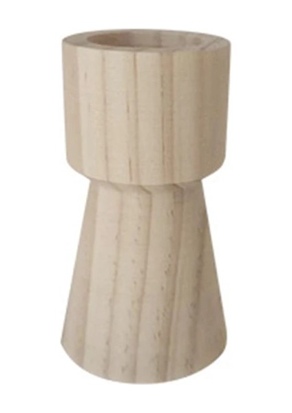 E1 9 X 5,2 Cm Stili 3 Boyutlu Mumluklar Retro Boyasız Ahşap Claraft Mumluklar Düğün Ev Dekorasyonu (Yurt Dışından)