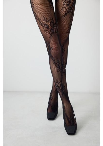 Roses File Siyah Külotu Çorap fiyatları