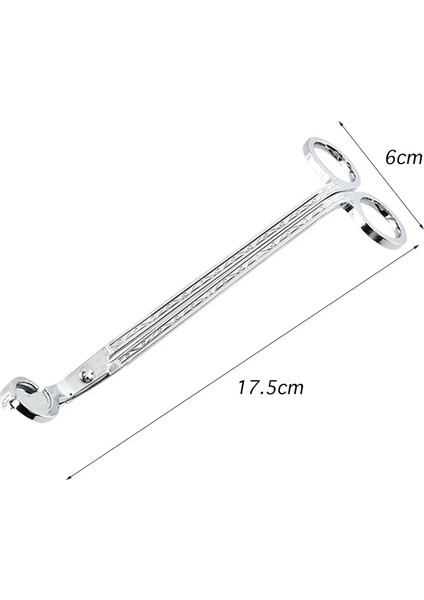 Gümüş Bir Stil Paslanmaz Çelik Mum Fitili Giyotin Kandil Trim Veya Kesici Snuffer Aracı Kanca Makası Aksesuarları (Yurt Dışından)