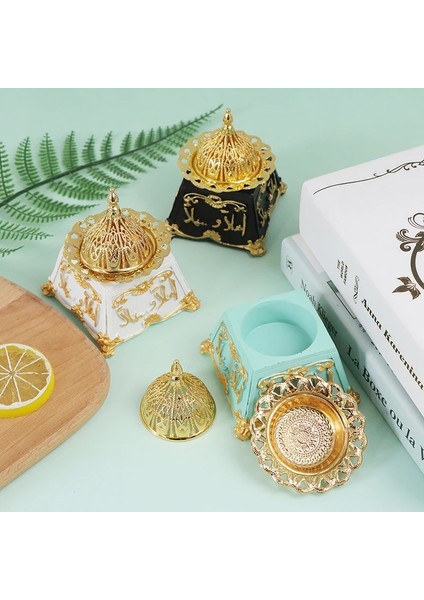 Bir Stil2 Stili 1 Adet Klasik Retro Orta Doğu Arap Reçine Altın Metal Tütsü Brülör Kapak Aroma Soba Süsleme Ev Dekorasyon Süsler Dekor (Yurt Dışından) fiyatları