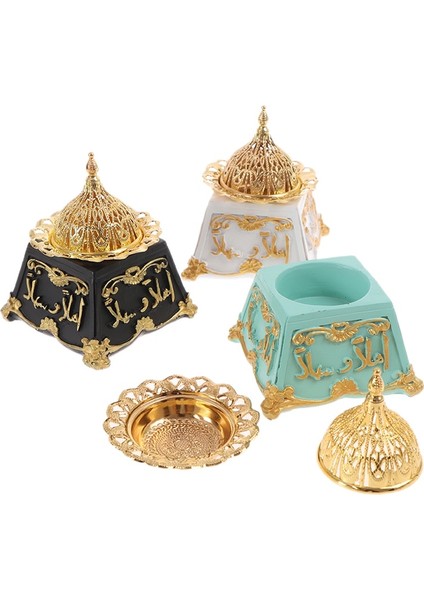 Bir Stil2 Stili 1 Adet Klasik Retro Orta Doğu Arap Reçine Altın Metal Tütsü Brülör Kapak Aroma Soba Süsleme Ev Dekorasyon Süsler Dekor (Yurt Dışından) indirimleri