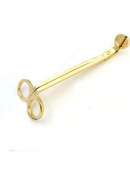 Go Tarzı 17Cm Paslanmaz Çelik Mum Fitili Giyotin Kandil Trim Veya Kesici Snuffer Aracı Kanca Makası (Yurt Dışından)
