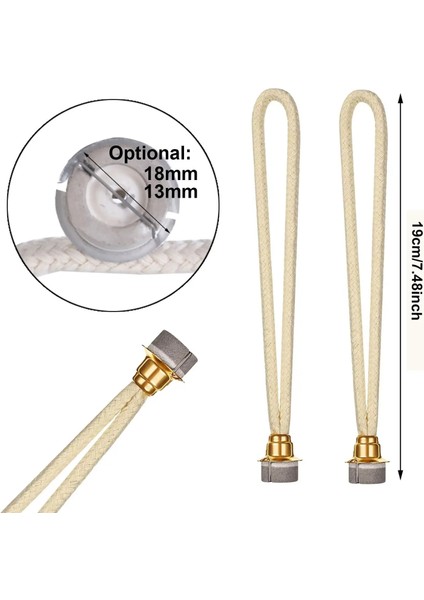 Altın-18Mm Çap Stili Süslemeler Paskalya Parfüm Lambaları Fitil Katalitik Brülör Kandil Fitili Yedek Hava Sıkıca Kontrol (Yurt Dışından) fiyatları