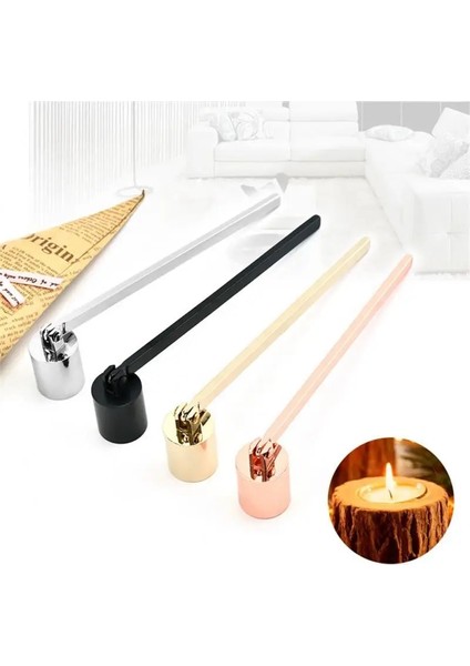 Gümüş Tarzı Düğün Mum Yangın Söndürücü Paslanmaz Çelik Mumlar Fitil Giyotin Yağ Lamor Kesici Çan Şekilli Kokulu Mum Söndürücü (Yurt Dışından) indirimleri