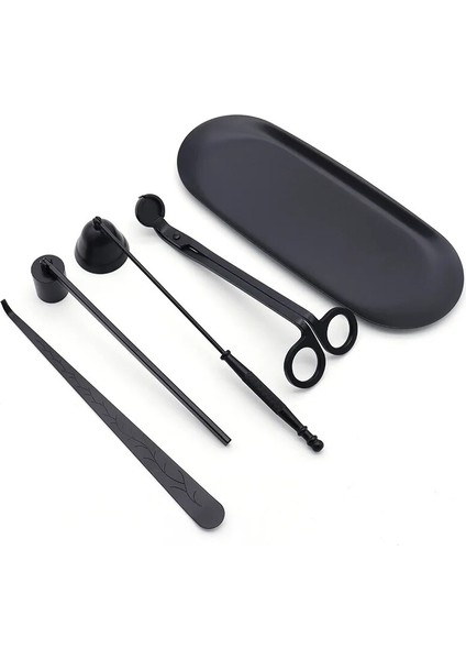 Siyah Kanca Tarzı Paslanmaz Çelik Mum Fitili Kepçe Kandil Giyotin Günlük Ev Söndürme Trim Veya Kesici Snuffer Aracı Kanca Makası Seti (Yurt Dışından) fiyatları