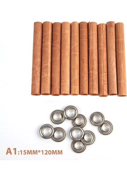 A1 Stili Ahşap Mum Fitilleri Yuvarlak Tüp Dumansız Mum Çekirdekleri Dıy Mum Yapımı Craft Wit Base Için Yedek Demir Standı (Yurt Dışından)