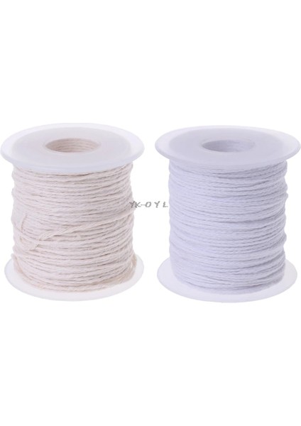 Krem Beyaz Tarzı M Pamuk Örgü Mum Fitil Çekirdek Biriktirme Sigara Sigara Dıy Yağ Lambaları Mumlar Malzemeleri (Yurt Dışından) fiyatları