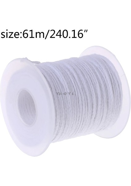 Krem Beyaz Tarzı M Pamuk Örgü Mum Fitil Çekirdek Biriktirme Sigara Sigara Dıy Yağ Lambaları Mumlar Malzemeleri (Yurt Dışından) modelleri