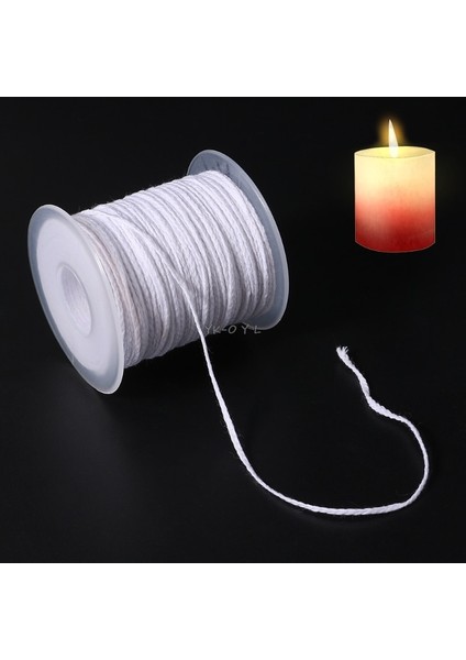 Krem Beyaz Tarzı M Pamuk Örgü Mum Fitil Çekirdek Biriktirme Sigara Sigara Dıy Yağ Lambaları Mumlar Malzemeleri (Yurt Dışından) fırsatları