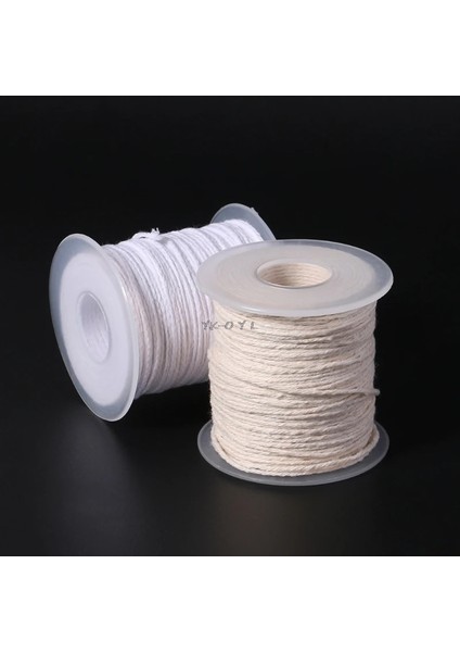 Krem Beyaz Tarzı M Pamuk Örgü Mum Fitil Çekirdek Biriktirme Sigara Sigara Dıy Yağ Lambaları Mumlar Malzemeleri (Yurt Dışından) indirimleri