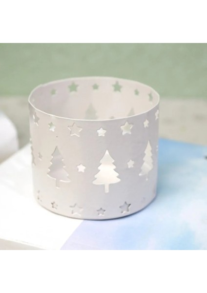Bir Stil Natal Xms Hollow Mumluk Şamdan Yaratıcı Noel Dekor Parti Dekorasyon Ev Için Noel Süslemeleri Yeni (Yurt Dışından)