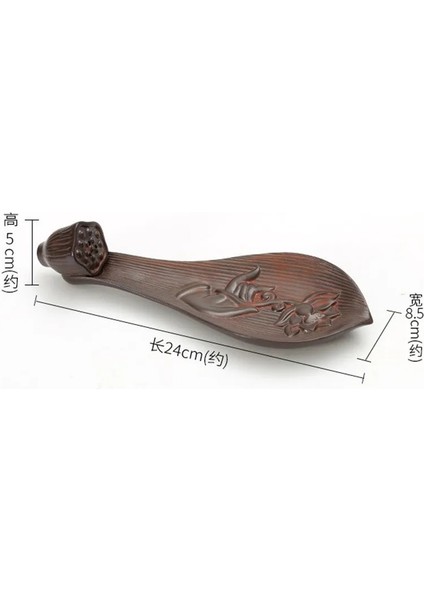 Bir Stil Vintage Buda Tütsü Brülör Tutucu Buhurdan Joss-Stick Takılı Ahşap Yaprak Tekne Tütsü Brülörleri Çay Töreni Aromaterapi Araçları (Yurt Dışından)