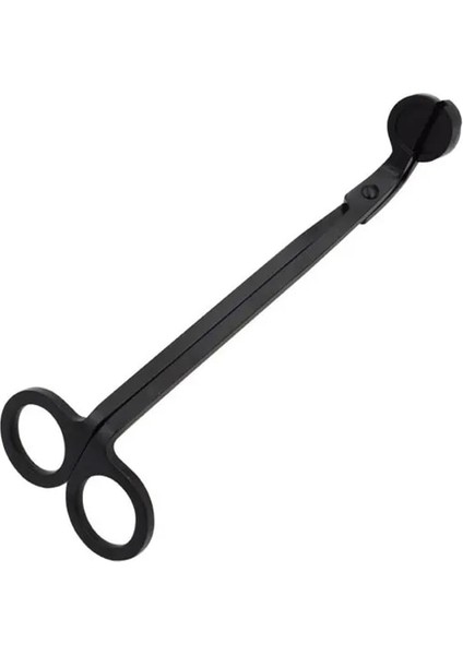 Siyah Stil 18Cm Paslanmaz Çelik Mum Fitili Giyotin Kandil Trim Veya Kesici Snuffer Aracı Kanca Makası (Yurt Dışından)