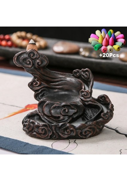 100 Adet Karışım Tütsü Tarzı (Best Sellers) +20 Incense Cone Backflow Incense Burner Buddha Incense Holder Aromatherapy Censer For Home Office Teahouse Decor (Yurt Dışından)