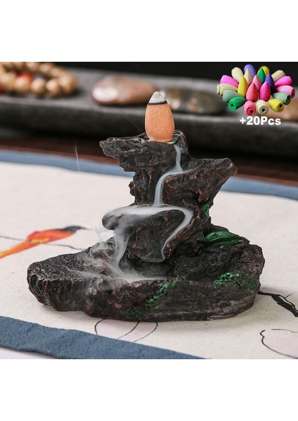 100 Adet Karışım Tütsü Tarzı (Best Sellers) +20 Incense Cone Backflow Incense Burner Buddha Incense Holder Aromatherapy Censer For Home Office Teahouse Decor (Yurt Dışından)