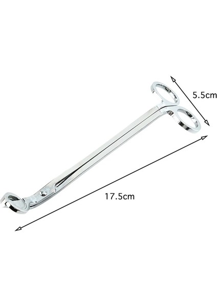Gümüş Tarzı Mum Fitili Giyotin 17.5Cm Dayanıklı Paslanmaz Çelik Aromaterapi Mum Veya Kandil Ev Veya Mum Aksesuarları (Yurt Dışından)