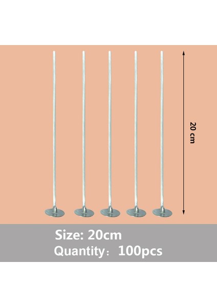 20Cm 100Pcs Tarzı Et Mum Fitilleri Dumansız Balmumu Saf Parafin Çekirdeği 2.Cm Dıy Mum Yapımı Parti Malzemeleri Için Önceden Mumlu Fitiller (Yurt Dışından)