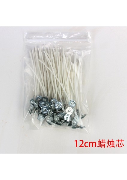 12Cm 50Pcs Tarzı Dıy Mum Fitili Soya Balmumu Aroma Mum Cam Ev Yapımı Malzeme Ithal Çiçek Ipliği Dumansız Pamuk Ipliği Fitili (Yurt Dışından)