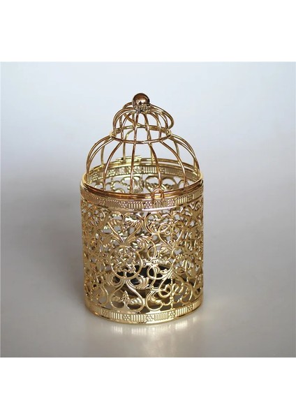 B-Altın Tarzı Avrupa Altın Hollow Metal Desen Silindir Mumluk Düğün Centerpieces Dekoratif Demir Şamdan Fener Dekor El Sanatları (Yurt Dışından)