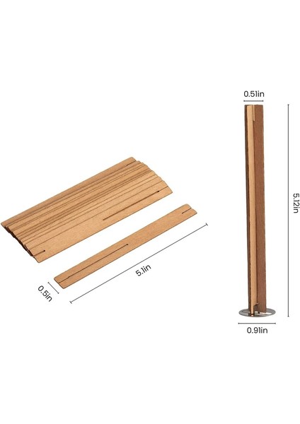 Artı 8X100Mm Stili Ahşap Mum Fitilleri Çekirdek + - Demir Standlı Doğal Ahşap Fitil Dıyaroma Mum Malzemesi Soya Balmumu Dumansız Mum Malzemeleri (Yurt Dışından) modelleri