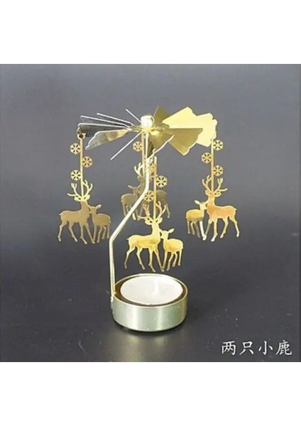 Çam Yılbaşı Ağacı Stili Go-Round Kedi Şamdan Dönen Uyarı Çay Işık Mumluk Noel Ağacı Ren Geyiği Noel Baba Mum Işığında Ev Dekorasyonu (Yurt Dışından) fırsatları