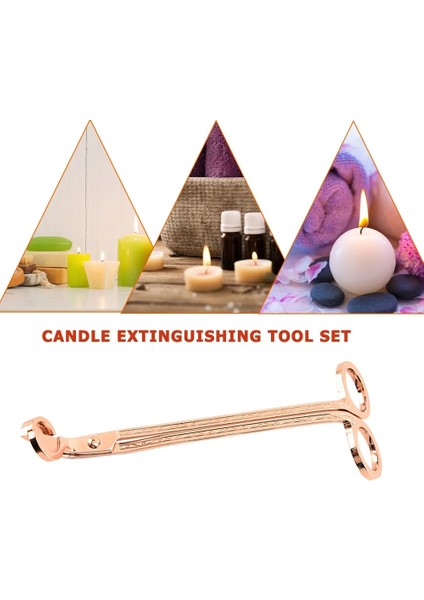 Altın Tarzı Fitil Giyotin Paslanmaz Çelik Mum Snuffer Kesici Kandil Trim Ors Güzel Parlatma İle Yuvarlak Kafa 18Cm (Yurt Dışından) fiyatları