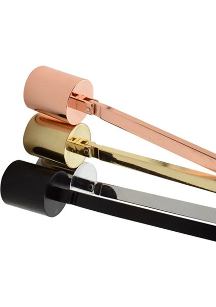 Gümüş Tarzı Paslanmaz Çelik Mum Snuffer Alev Fitili Kepçe Aracı Kandil Kepçe Söndürme Giyotin Kesici 16Cm Gül Altın Siyah Gümüş (Yurt Dışından) modelleri