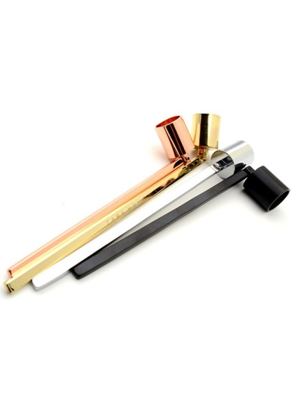 Gümüş Tarzı Paslanmaz Çelik Mum Snuffer Alev Fitili Kepçe Aracı Kandil Kepçe Söndürme Giyotin Kesici 16Cm Gül Altın Siyah Gümüş (Yurt Dışından) fırsatları
