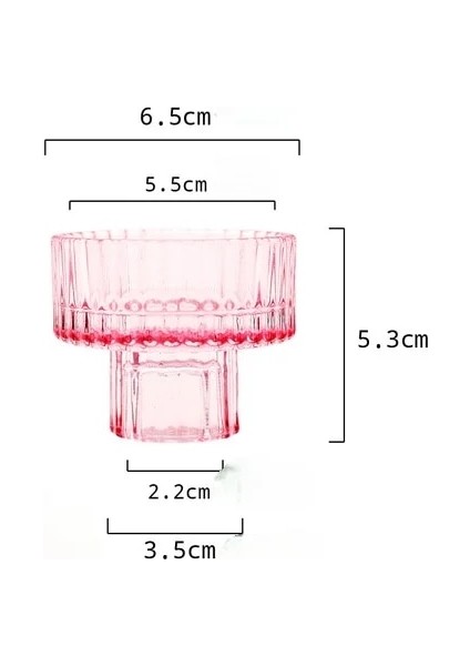 Pembe 03 Stili Nordk Cam Şamdan Avrupa Mumluklar Masa Mum Standı Romantik Şamdan Fotofor Ev Dekorasyonu (Yurt Dışından)