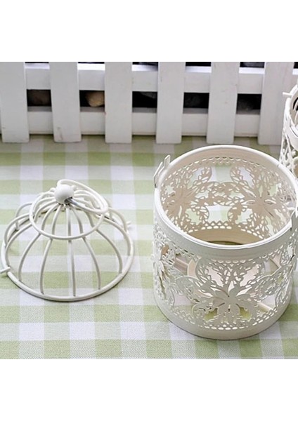 Bir Stil Kuş Kafesi Dekorasyonu Avrupa Klasik Romantik Mumluklar Düğün Hollow Şamdan Ev Dekorasyon Mum Kafesi (Yurt Dışından)