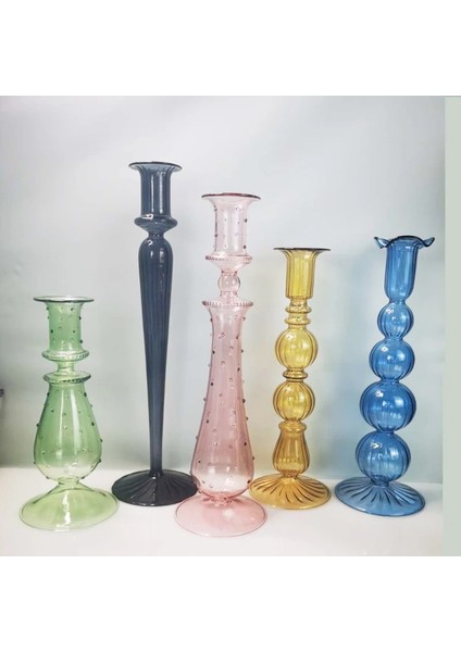 No.19 Tarzı Düğün Süslemeleri Için Cam Mumluk Şamdan Romantik Şamdanlar Iskandinav Mum Standı Mumluklar Cam (Yurt Dışından) modelleri