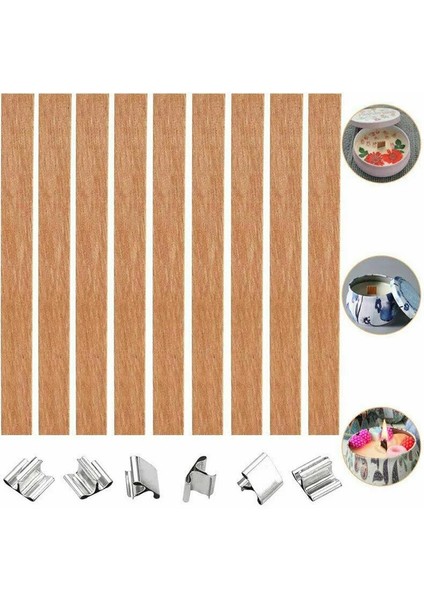 13Mmx60Mm Stili Ahşap Mumlar Fitil İle Sürdürücü Sekmesi Mum Fitili Çekirdek El Yapımı Soya Parfin Balmumu Fitili Için Dıy Mum Yapımı (Yurt Dışından) fırsatları